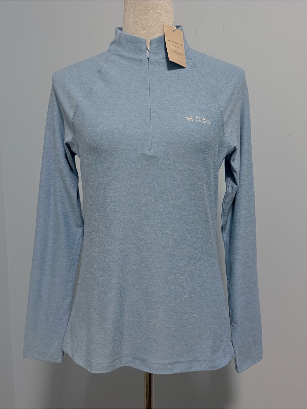 Peter Millar Women’s Long Sleeve Blue Pullover Size S UPF 50+ Sun Protection